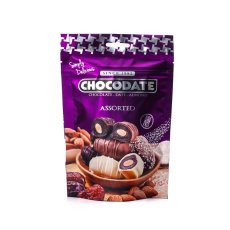 Chocodate dubajské čokodatle s mandlemi - mix čokolád