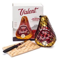 Valent španělská sušená šunka s nožem a stojánkem 1 kg