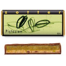 Zotter mléčná čokoláda Pistácie Zotter mléčná čokoláda Pistácie