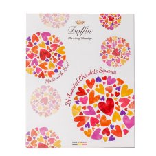 Dolfin Valentínska sada 24 belgických mini čokolád