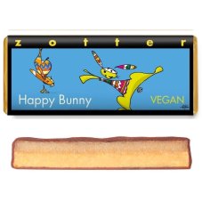 Zotter Czekolada z nadzieniem z gorzkiej czekolady Happy Bunny