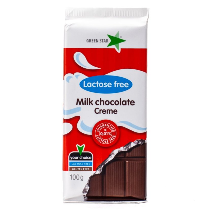 GreenStar mliečna čokoláda s mliečnou náplňou