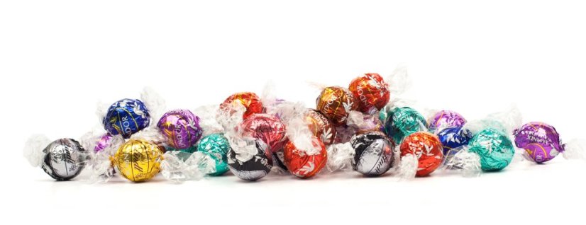 Lindor pralinka - Červený pomeranč