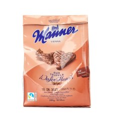 Manner rumová srdíčka s čokoládovým krémem Manner rumová srdíčka s čokoládovým krémem