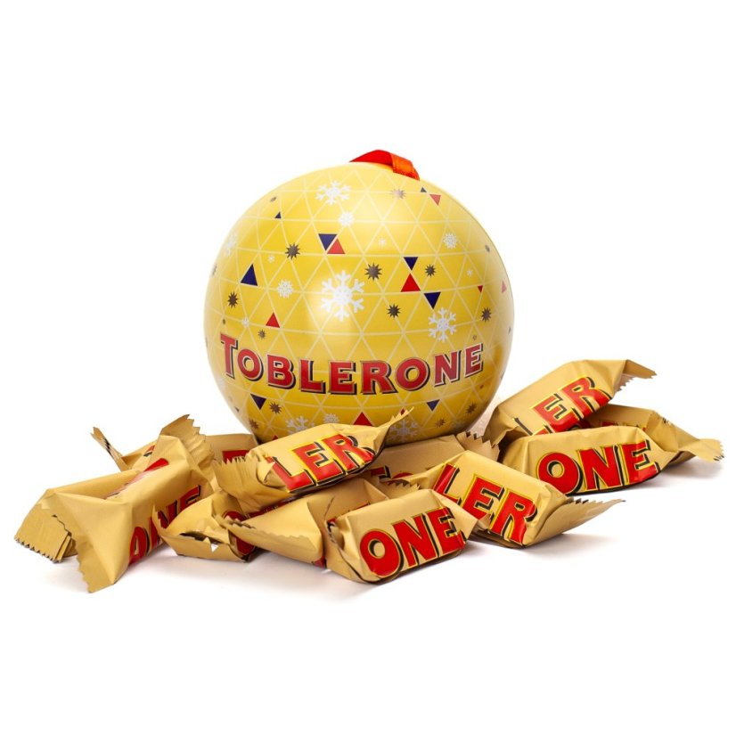 Toblerone Plechová ozdoba plná čokolády