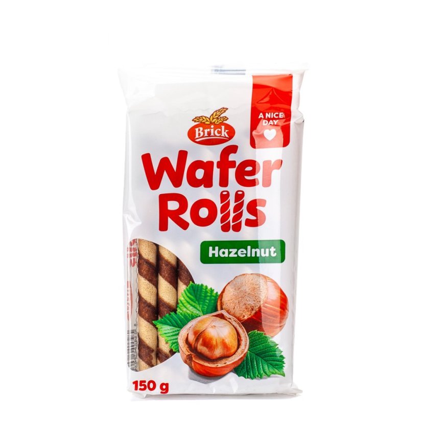 Brick Wafer Rolls lískový oříšek