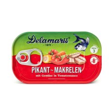 Delamaris Pikantní makrela v rajčatové omáčce Delamaris Pikantní makrela v rajčatové omáčce