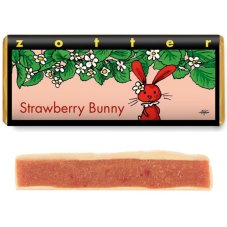 Zotter Czekolada biała czekolada Strawberry Bunny