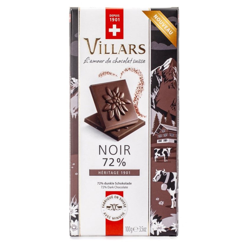 Villars Hořká čokoláda 72 %