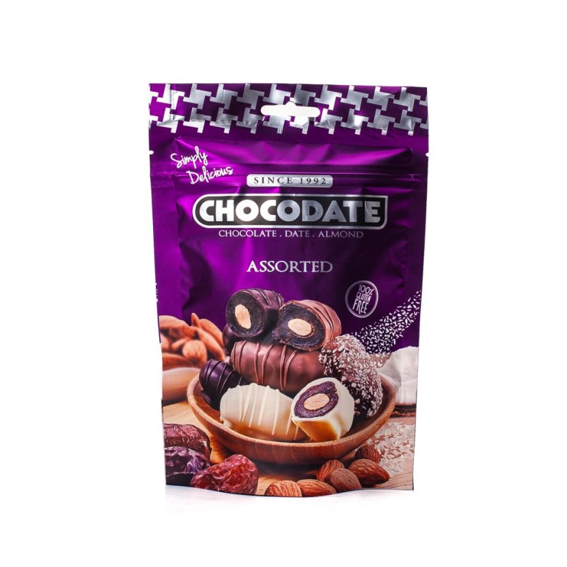 Chocodate dubajské čokodatle s mandlemi - mix čokolád