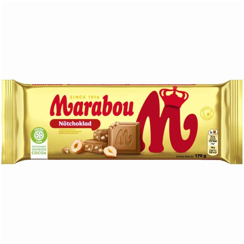 Marabou Švédska oriešková čokoláda XXL