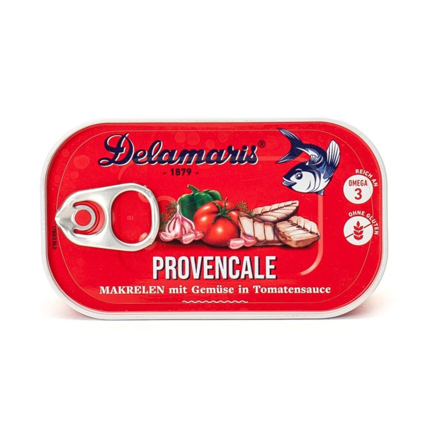 Delamaris Provensálská makrela v rajčatové omáčce