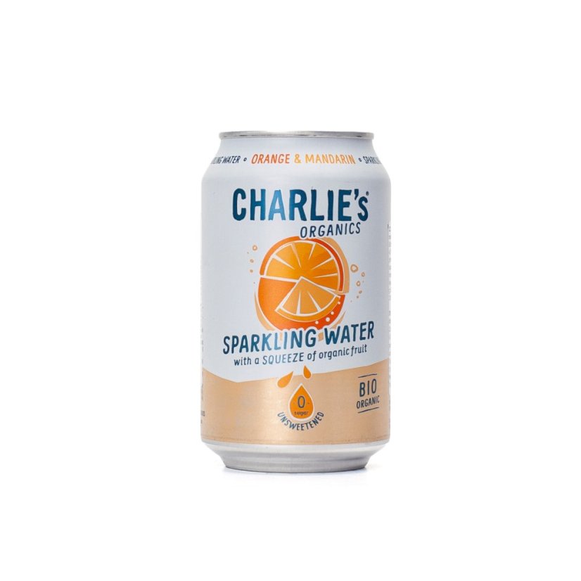 Charlie's Organics Perlivá voda Pomeranč Mandarinka