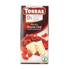 Torras biała czekolada z Goji bez cukru