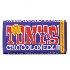 Tony's Chocolonely Mléčná čokoláda s preclíky a karamelem - PO Tony's Chocolonely Mléčná čokoláda s preclíky a karamelem - PO