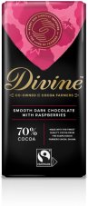 Divine Hořká čokoláda s malinami Divine Hořká čokoláda s malinami