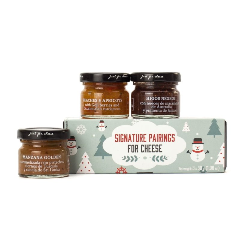 Darčekový set 3 miniconfitúry - Snehuliak