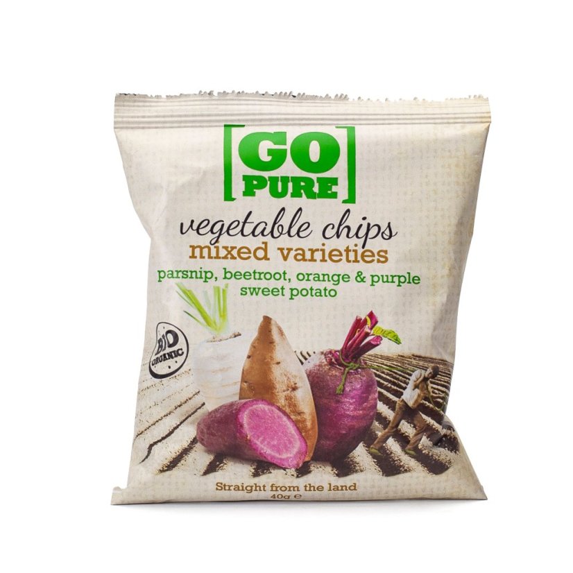 Go Pure Bio zeleninové chipsy mix
