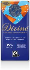 Divine Mléčná čokoláda s karamelem a mořskou solí Divine Mléčná čokoláda s karamelem a mořskou solí