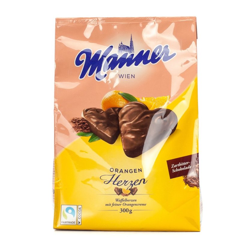 Manner pomarančové srdiečka