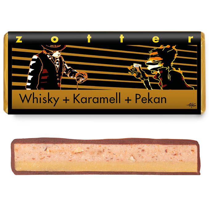 Zotter Čokoláda Whisky, karamel a pekan