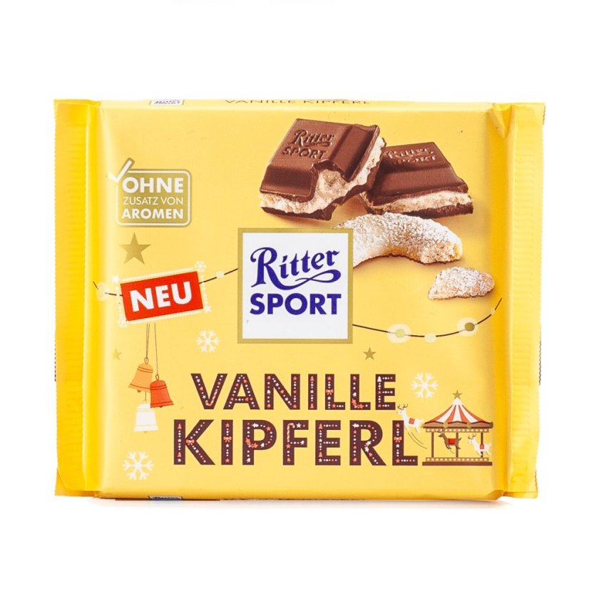 Ritter Sport Mléčná čokoláda Vanilkový rohlíček