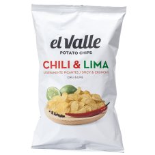 El Valle Bramborové chipsy chilli a limeta velké