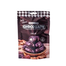 Chocodate dubajské čokodatle s mandlemi - hořké