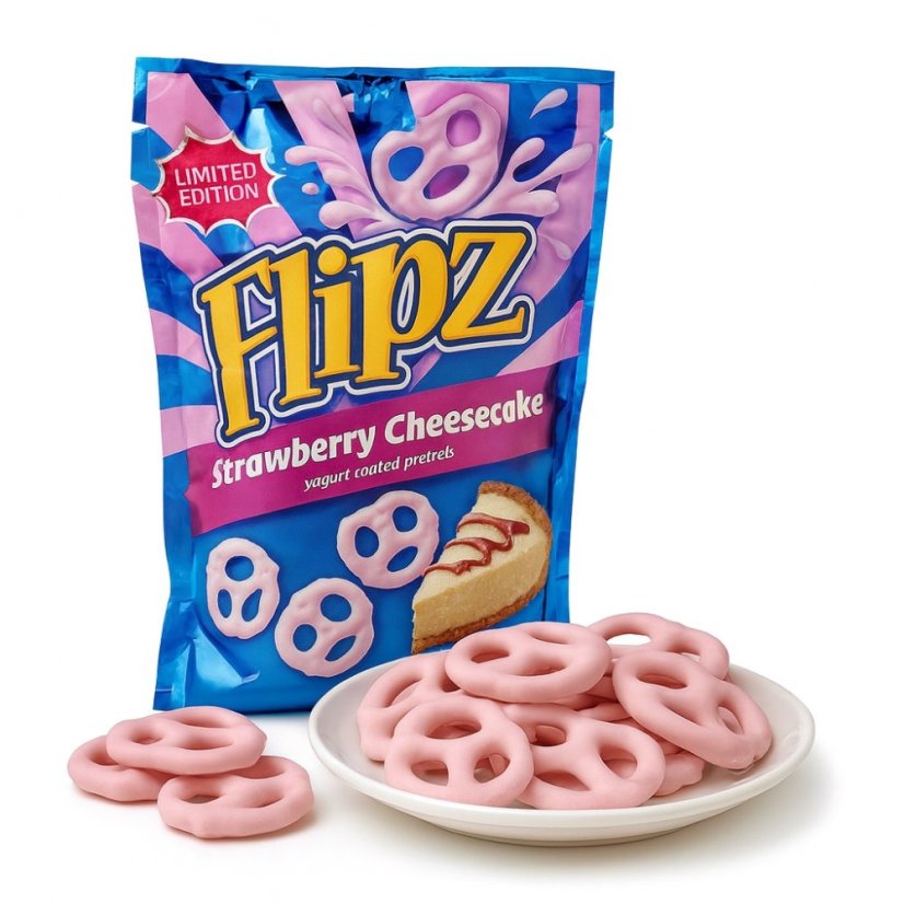 Flipz Preclíky Strawberry Cheesecake