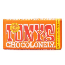 Tony's Chocolonely Mléčná čokoláda a karamelem a mořskou solí Tony's Chocolonely Mléčná čokoláda a karamelem a mořskou solí