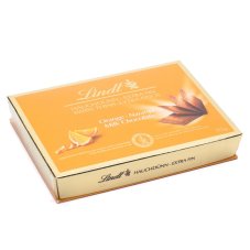 Lindt Thins Orange tenké plátky s pomerančem Lindt Thins Orange tenké plátky s pomerančem