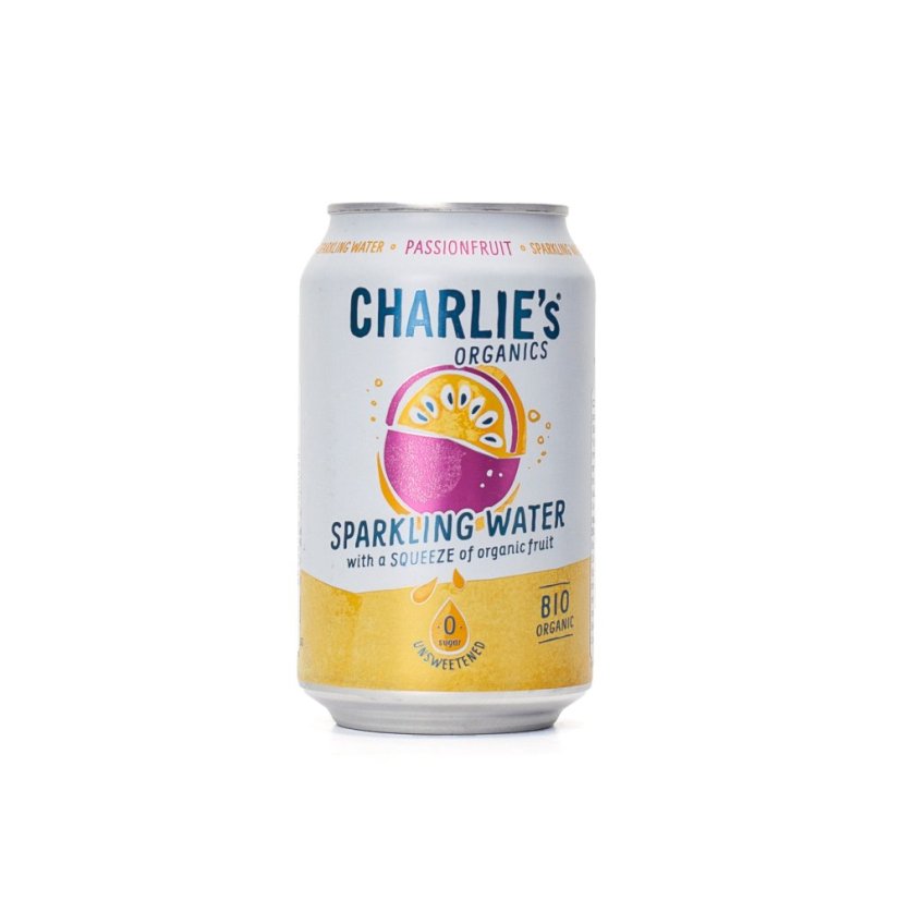 Charlie's Organics Perlivá voda Marakuja