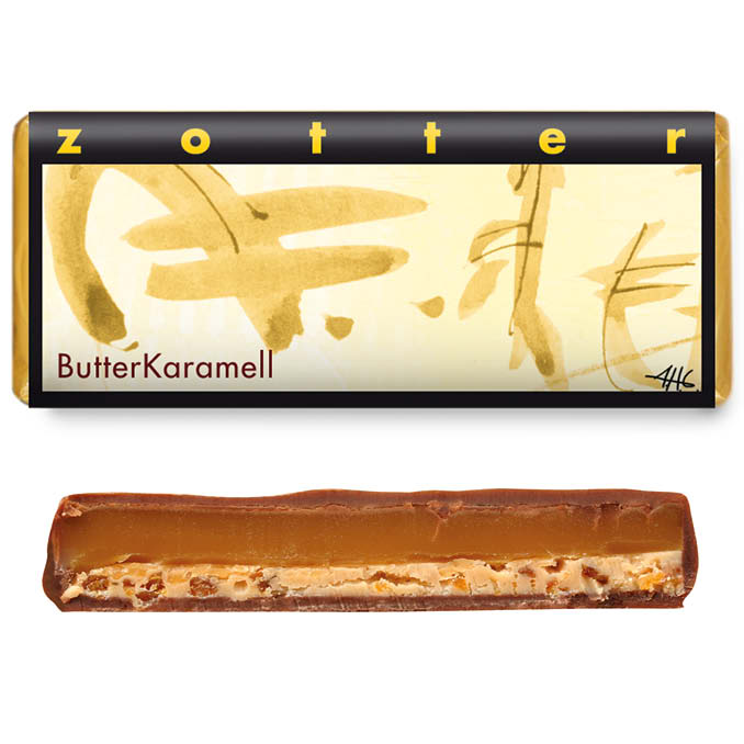 Zotter mléčná čokoláda Máslový karamel