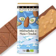 Zotter mléčná čokoláda s ořechy a hrozny Cheery&Nuts Zotter mléčná čokoláda s ořechy a hrozny Cheery&Nuts