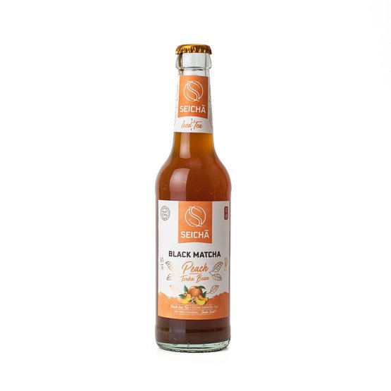 Seichā Black Matcha Ice Tea Peach