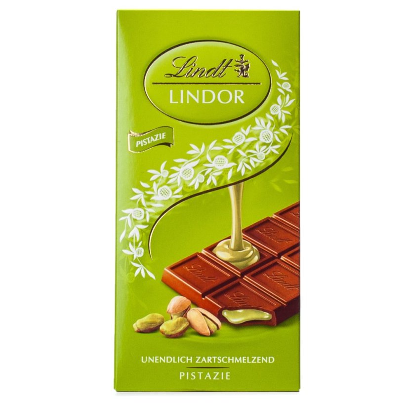 Lindt Lindor mléčná čokoláda s pistáciovou náplní