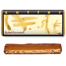 Zotter mléčná čokoláda Máslový karamel