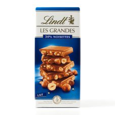 Lindt Les Grandes mléčná čokoláda s oříšky Lindt Les Grandes mléčná čokoláda s oříšky