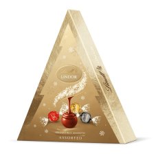 Lindt Lindor Gold choinka z mieszanką pralin