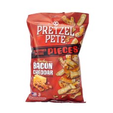 Pretzel Pete preclíky s příchutí uzené slaniny a čedaru