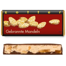 Zotter plnená mléčná čokoláda Karamelizované mandle
