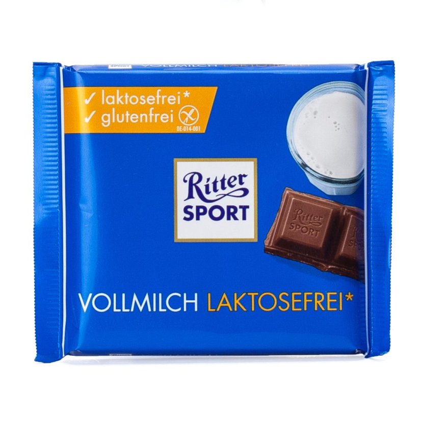 Ritter Sport Mléčná čokoláda bez laktózy