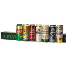 Beerbox Sada 7 plechovek českých ležáků Beerbox Sada 7 plechovek českých ležáků